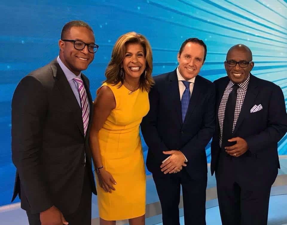 Richard Barker with Craig Melvin, Hoda Kotb and Al Roker on the TODAY show